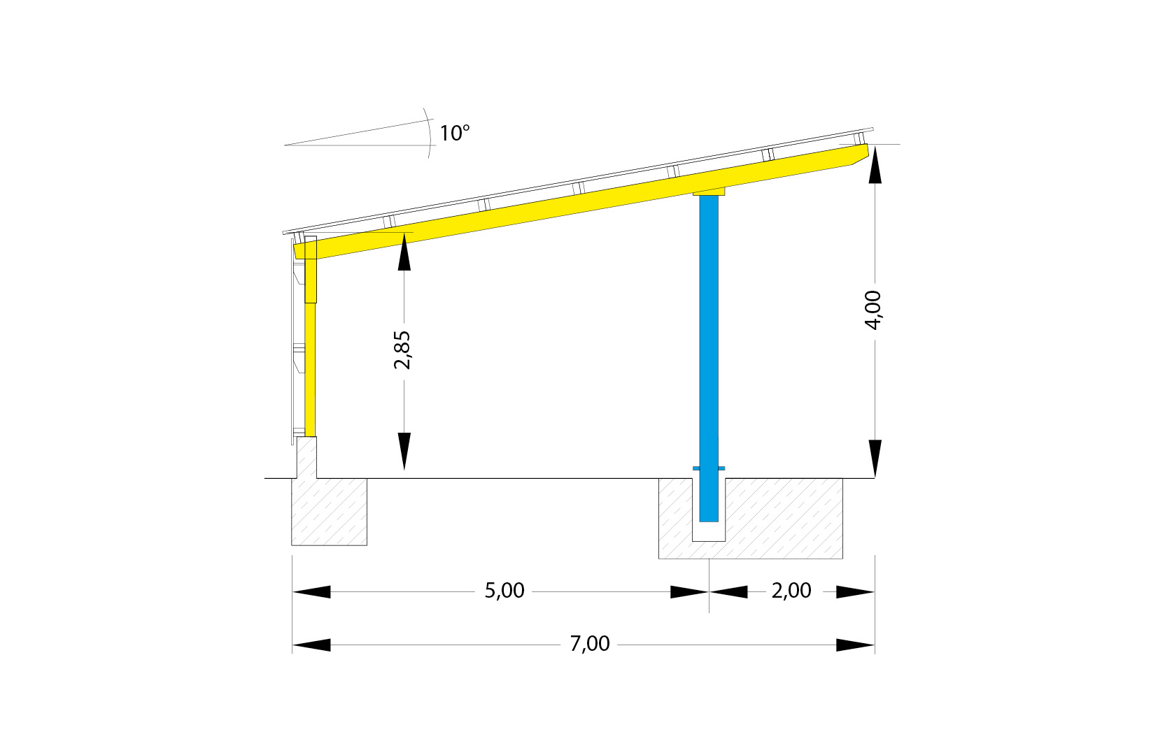 Skizzen Maschinenschuppen MS1 Beschriftet