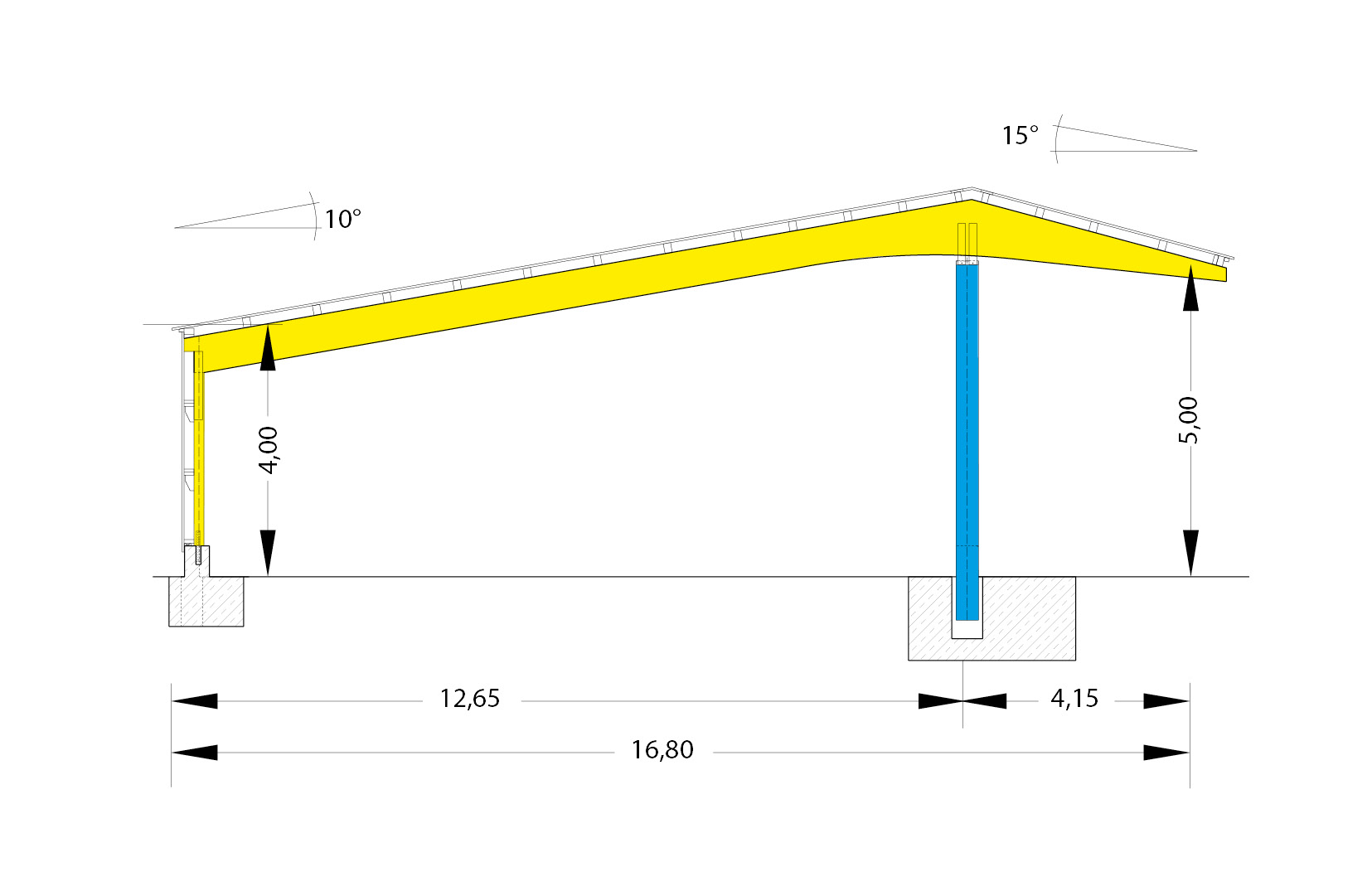 Skizzen Maschinenschuppen MS4 Beschriftet