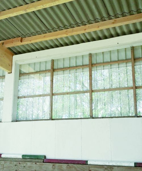 Lochblech-Verkleidung / belüftete Wandfläche – Detailansicht