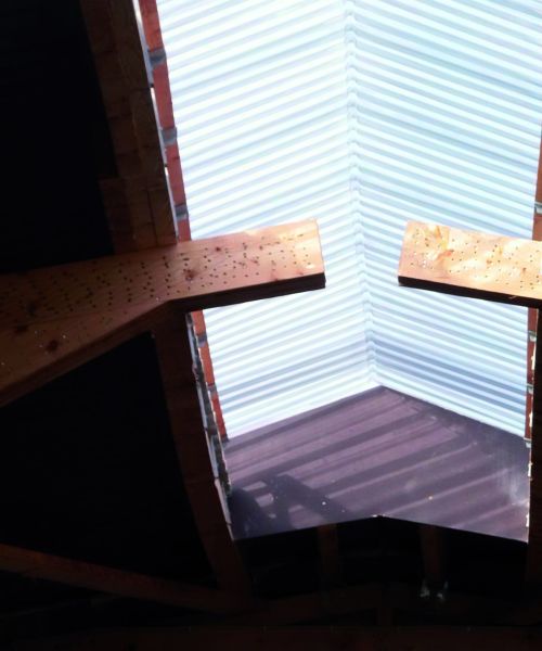 Licht-Luft-First / Firstverglasung für mehr Tageslicht – Innenansicht